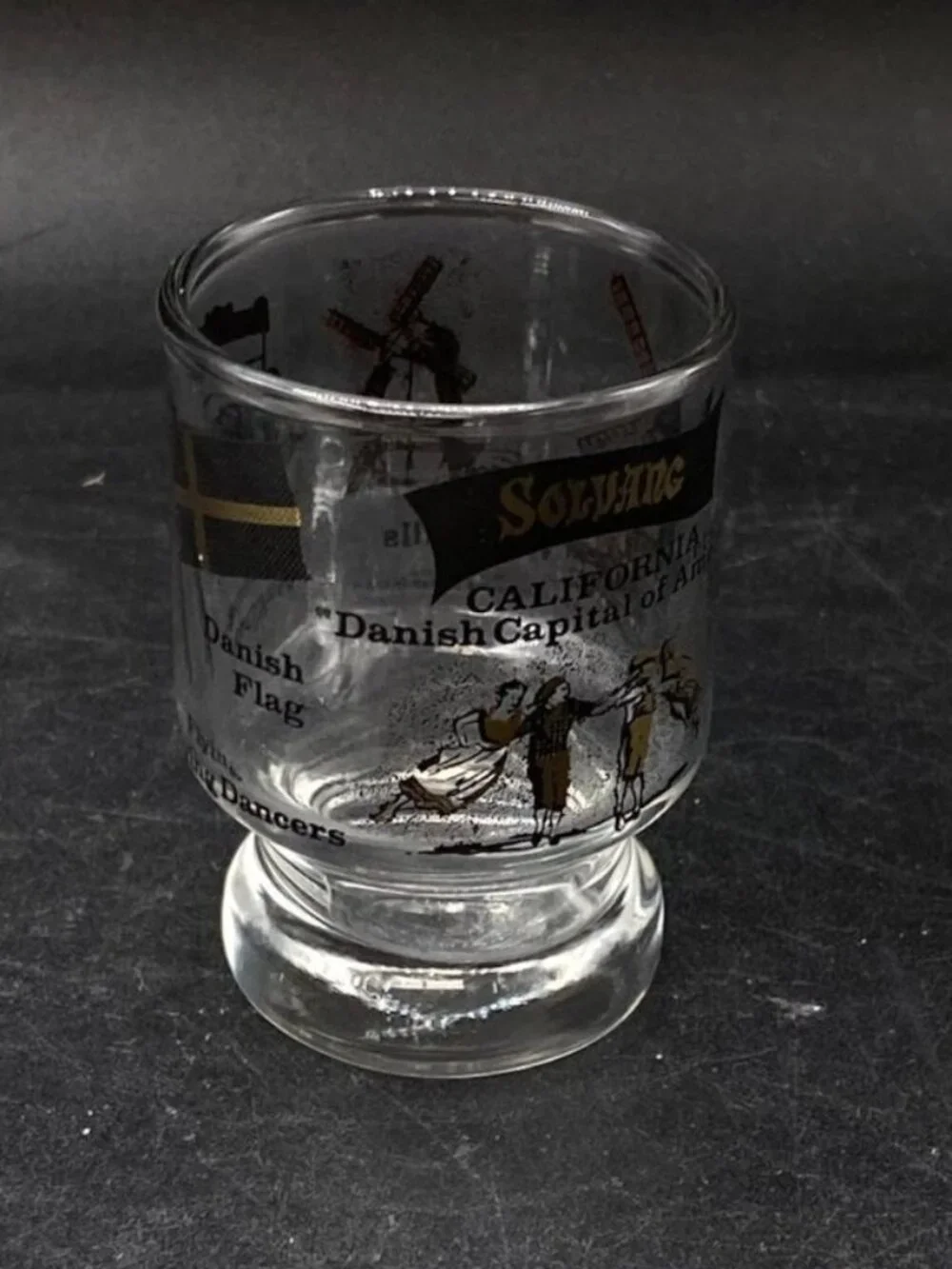 Solvang California State Landmark Windmill Shot Glass Danish Capitol of America